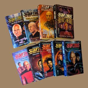 Star Trek: The Next Generation Vintage Paperback Lot – 9 Book Set (1990s)
